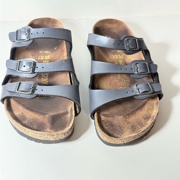 Birkenstock Shoes - Birkenstock Three-Strap Comfort Footbed Slide Sandal - Florida Size 38